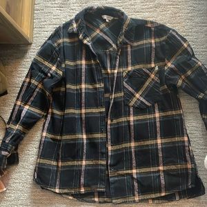 Women’s Small Lucky Brand shacket (navy, gold, salmon) - great condition!